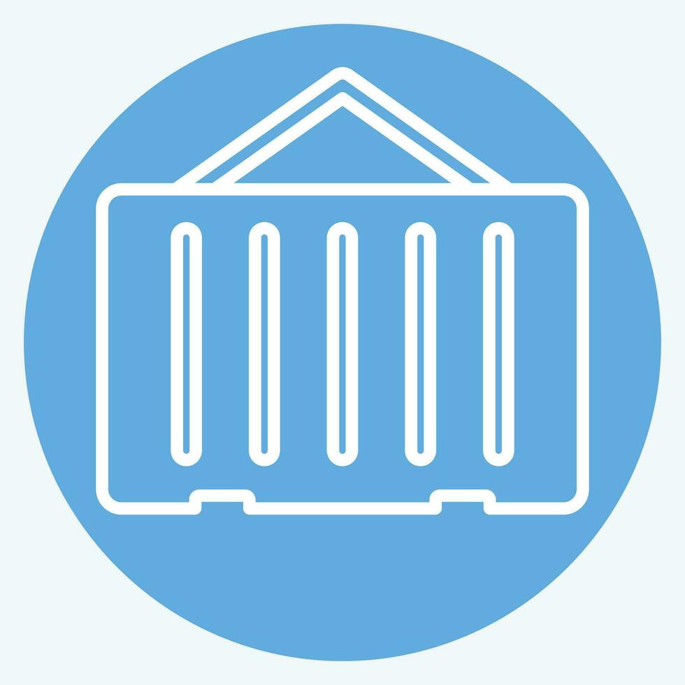 Icon Container. related to Building Material symbol. blue eyes style. simple design editable. simple illustration vector