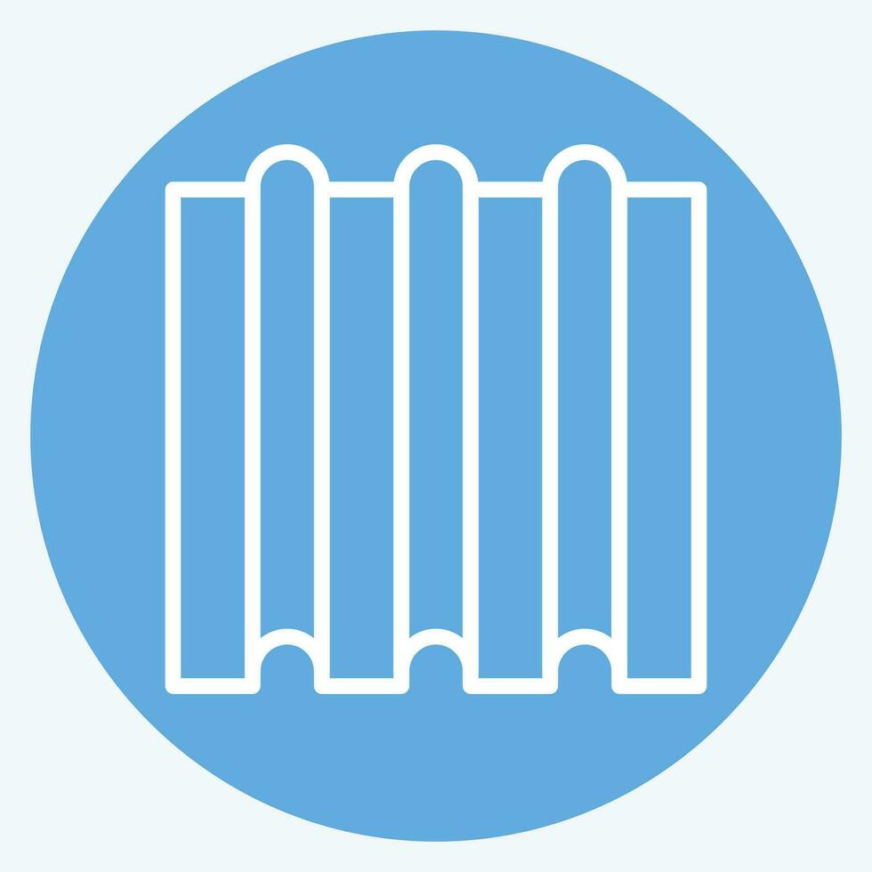 Icon Steel Sheet. related to Building Material symbol. blue eyes style. simple design editable. simple illustration vector