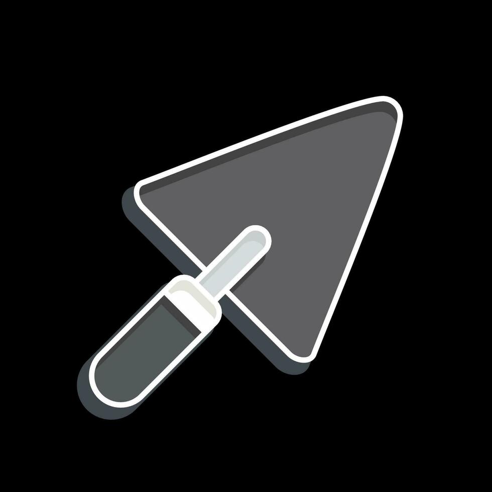Icon Trowel 2. related to Building Material symbol. glossy style. simple design editable. simple illustration vector