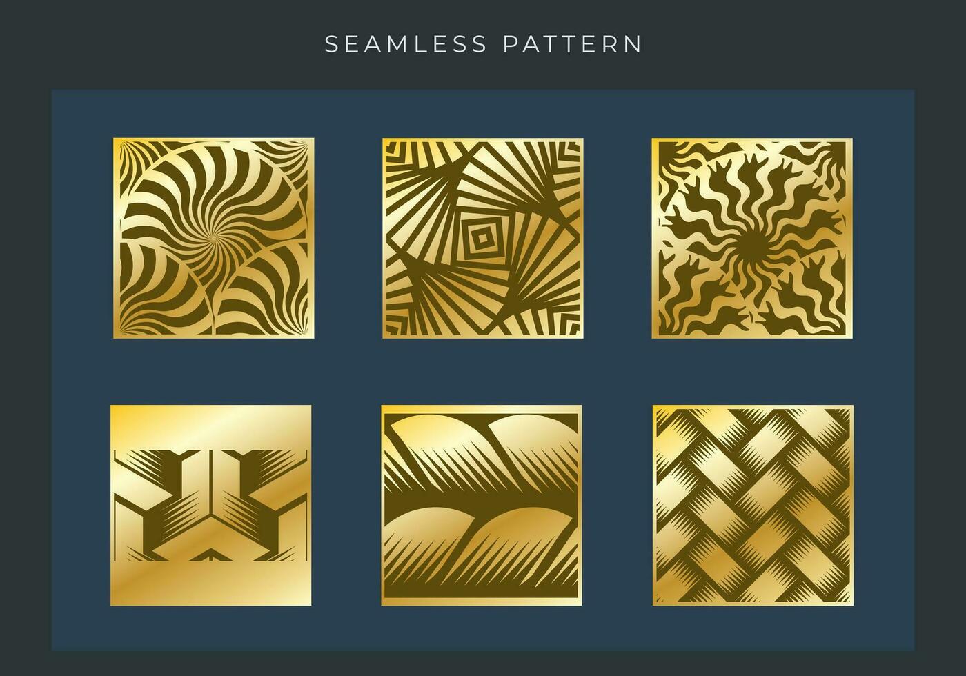 Set of Geometry over lapping outline seamless pattern element vector for background. Modern and stylish shape texture. Fit for banner, backdrop, poster, fabrique, cover. Vector Eps 10
