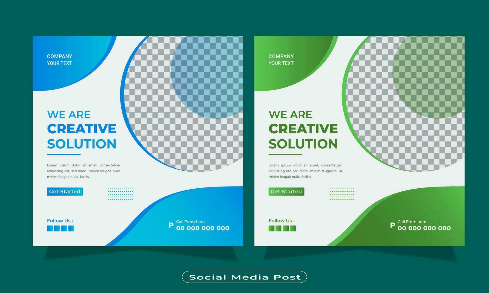 Digital marketing social media post Corporate Business Flyer Design. Promotion square instagram banner Pro Vector