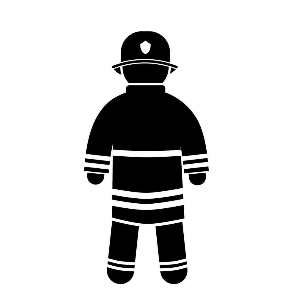 firefighter vector illustration.