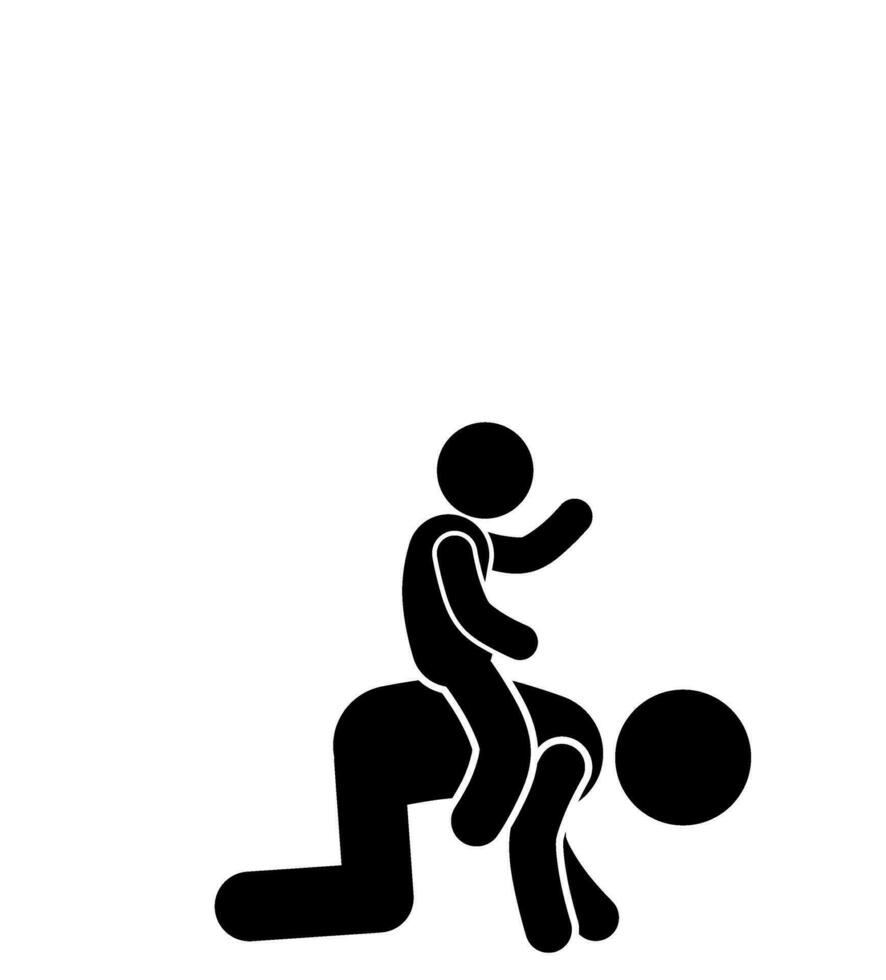 FATHER AND SON VECTOR ILLUSTRATION