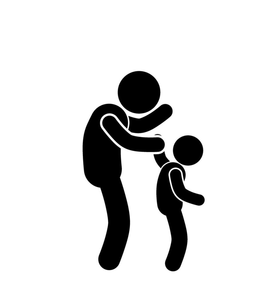 FATHER AND SON VECTOR ILLUSTRATION