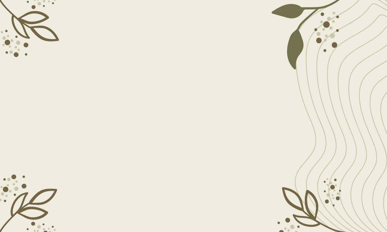 floral background with leaves and branches ornament vector