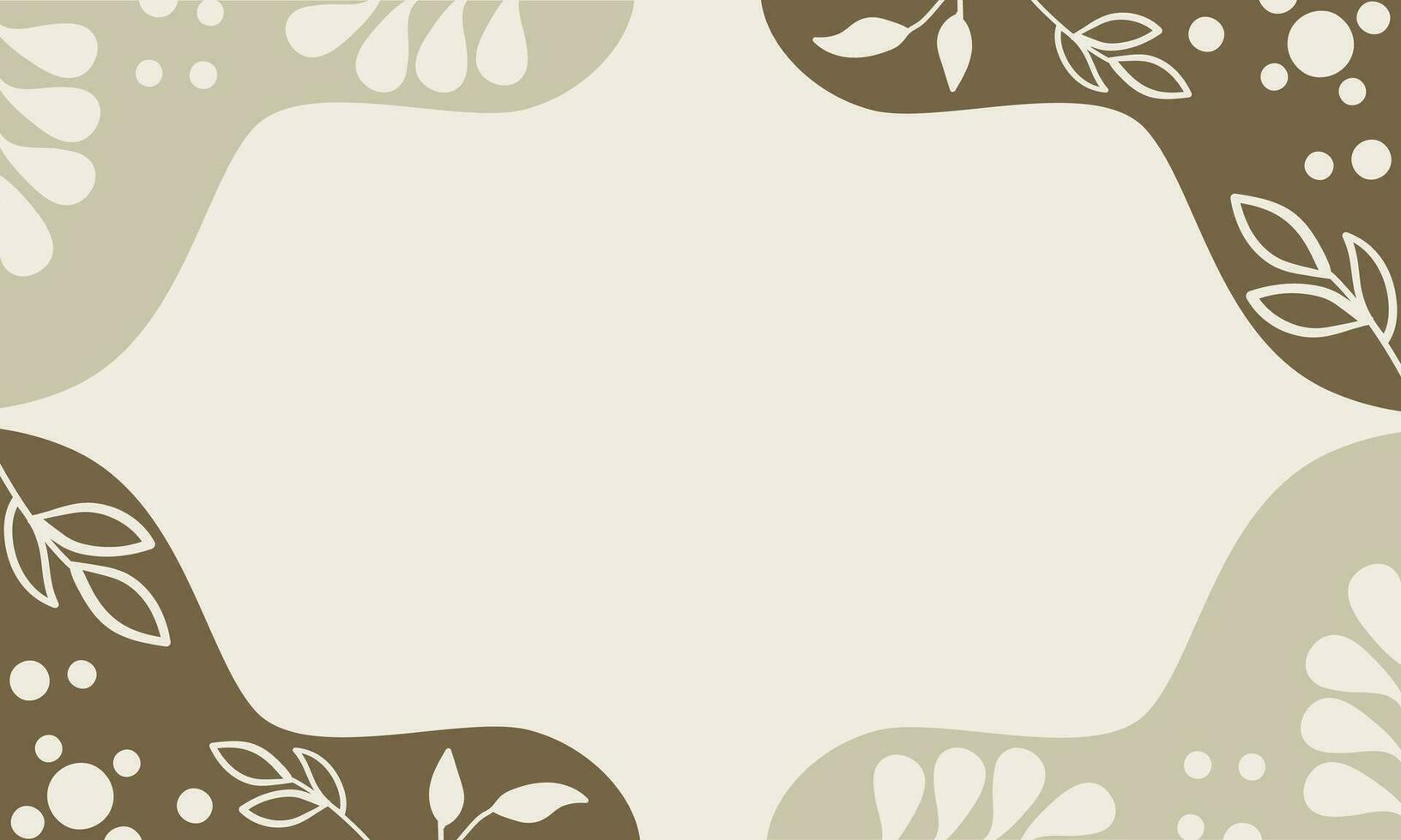 floral background with leaves and branches ornament vector