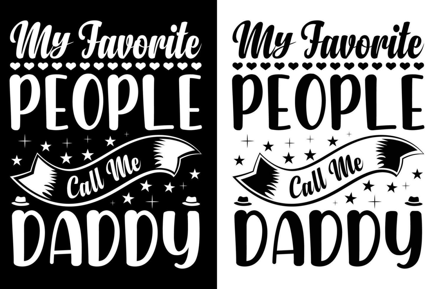 Vector Fathers day creative typography t shirt design template