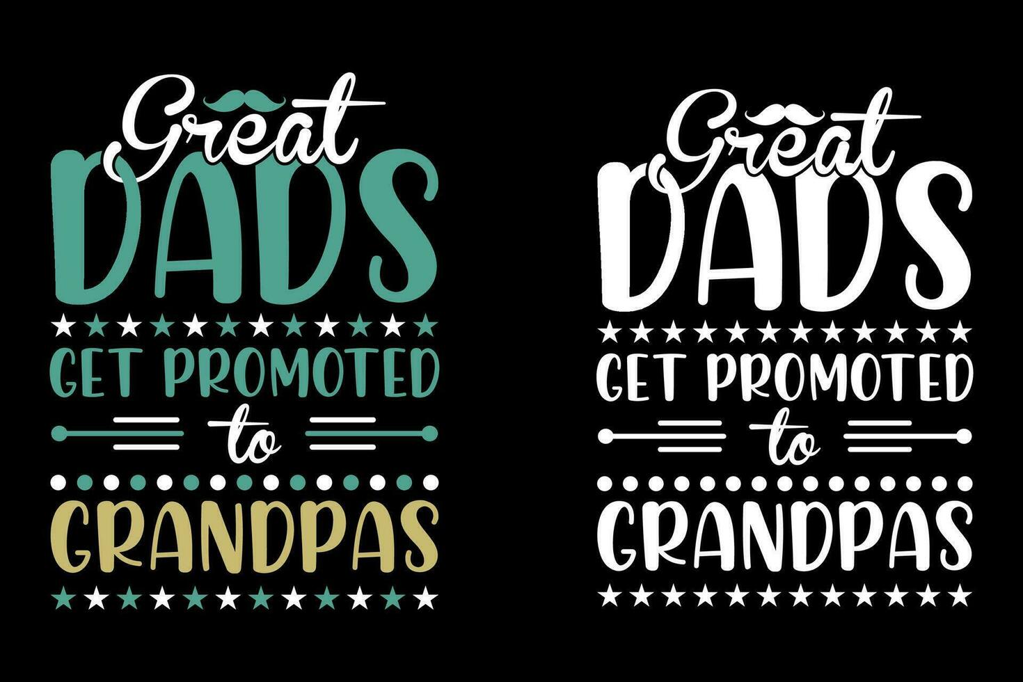 Vector Fathers day creative typography t shirt design template