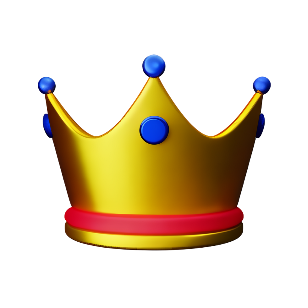 crown 3d icon illustration png