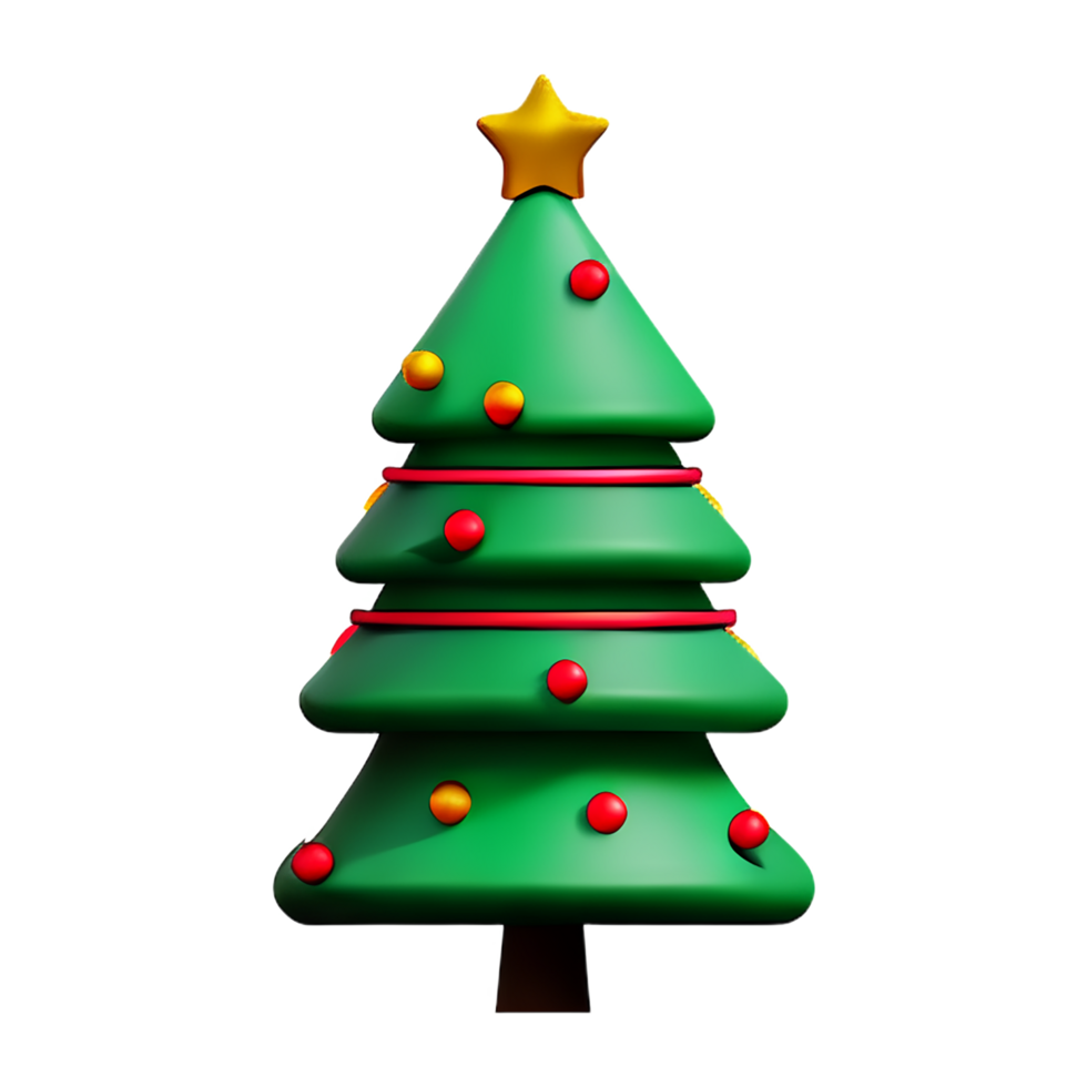 Navidad árbol 3d icono ilustración png
