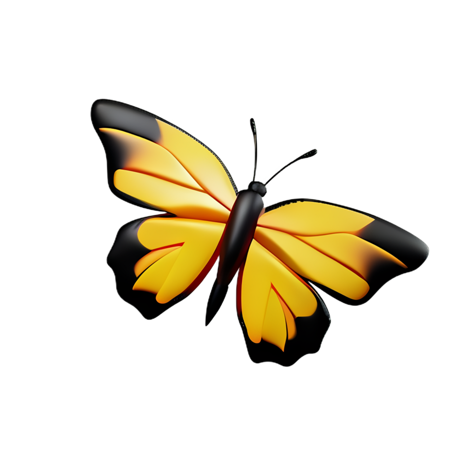 papillon 3d icône illustration 28209868 PNG