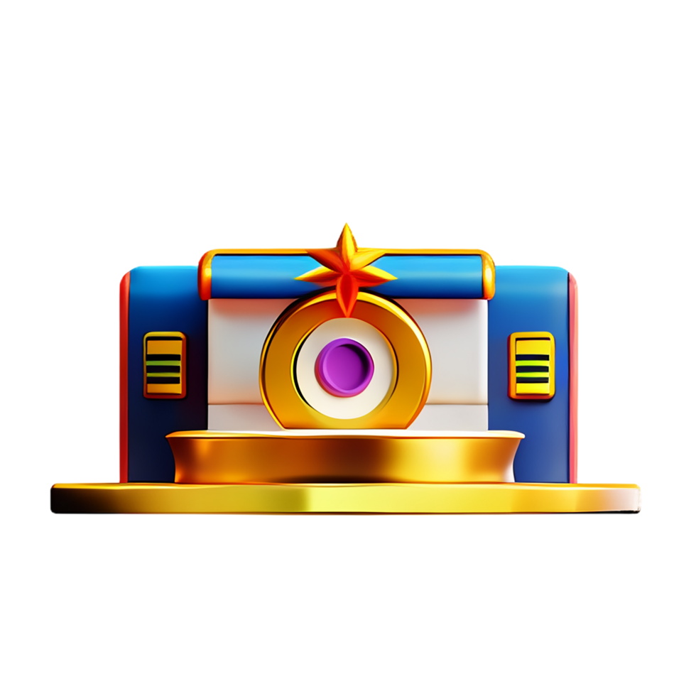 casino 3d representación icono ilustración png