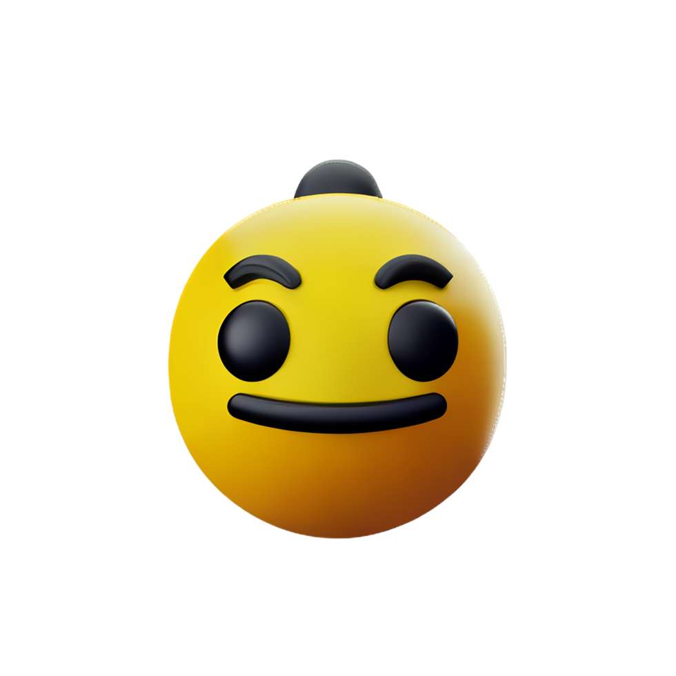 emoji 3d rendering icon illustration png