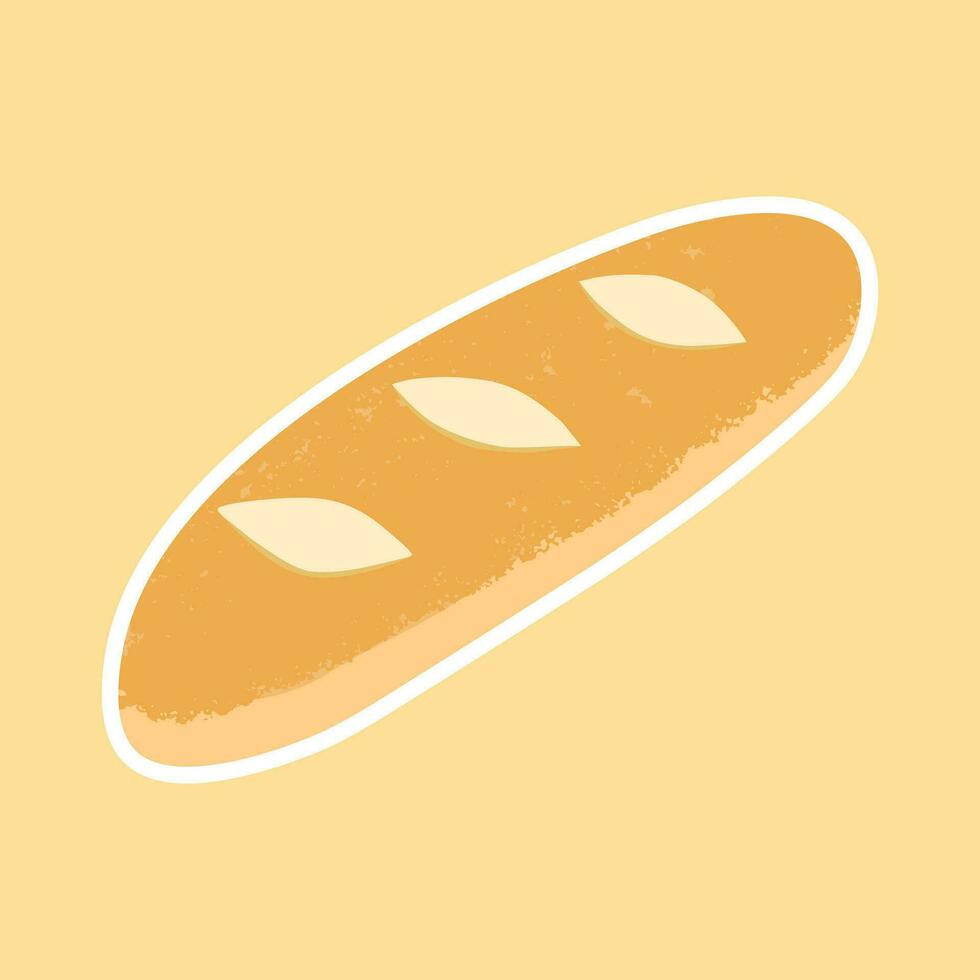 French baguette vector art illustration