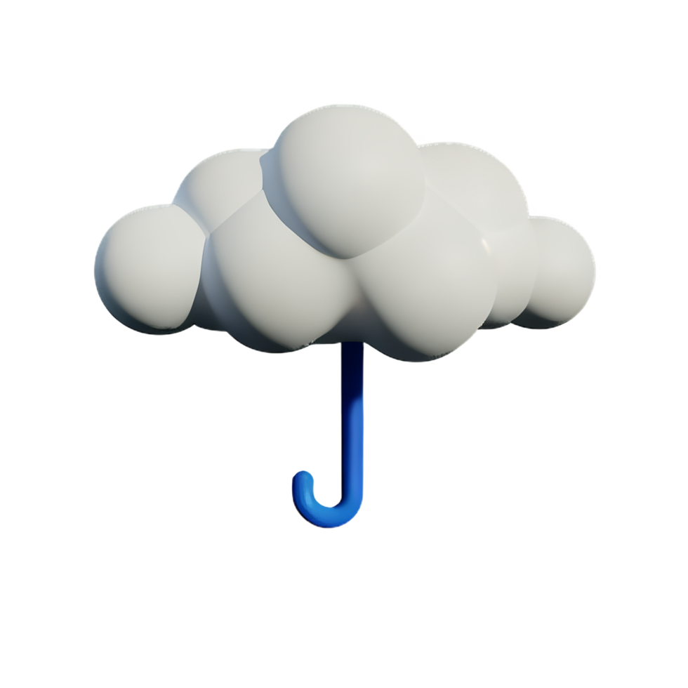 Rain 3d rendering icon illustration png