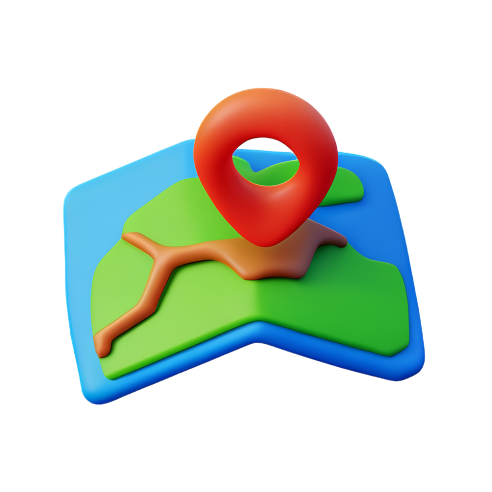 maps guidance 3d travel and holiday illustration png