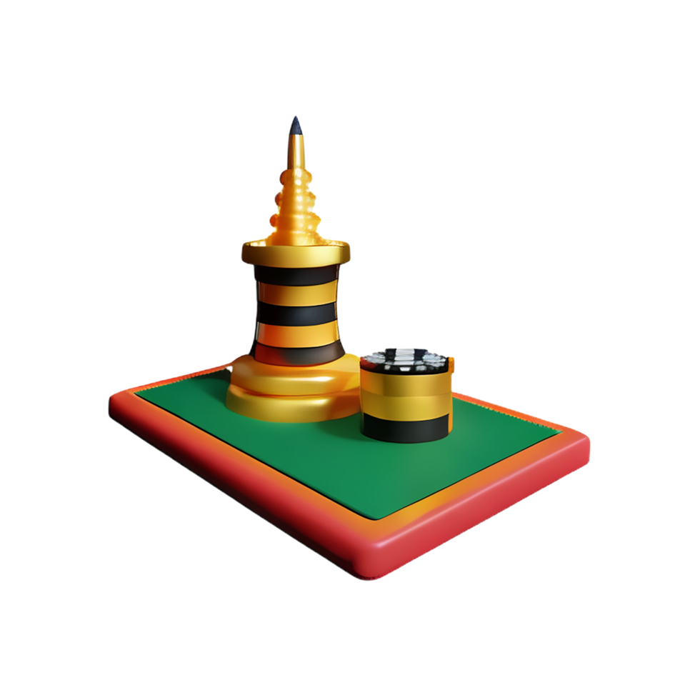 Casino 3d rendering icon illustration png