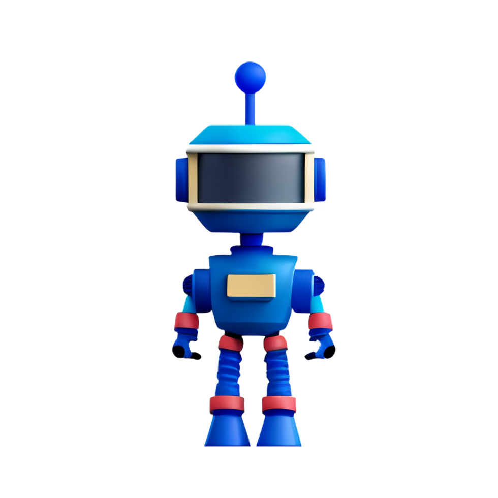 robot 3d tolkning ikon illustration png