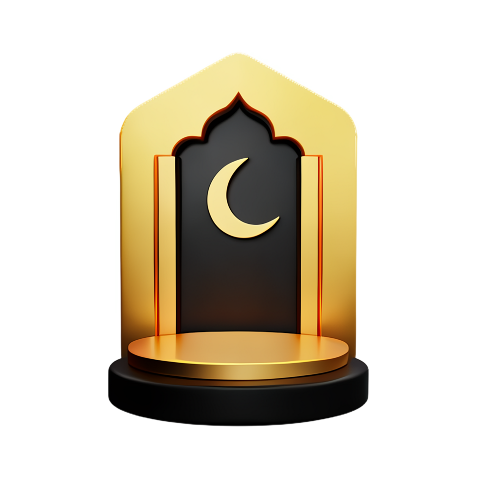 ramadan podium 3d ramadan icon png