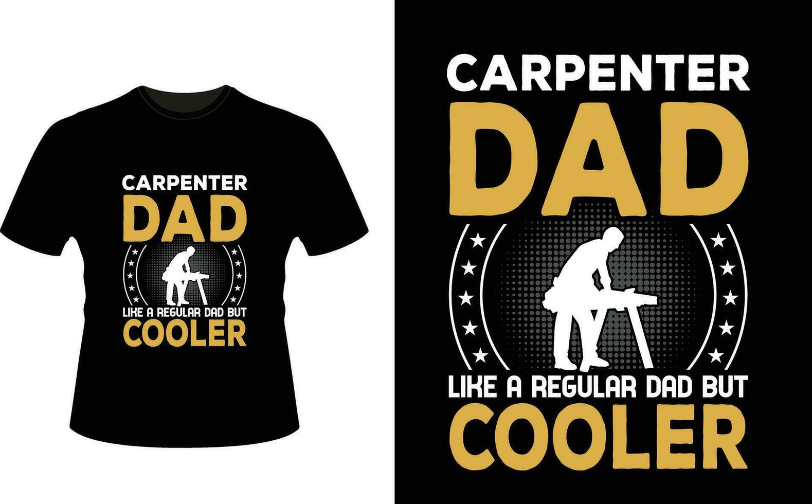 carpintero papá me gusta un regular papá pero enfriador o papá papá camiseta diseño o padre día t camisa diseño vector