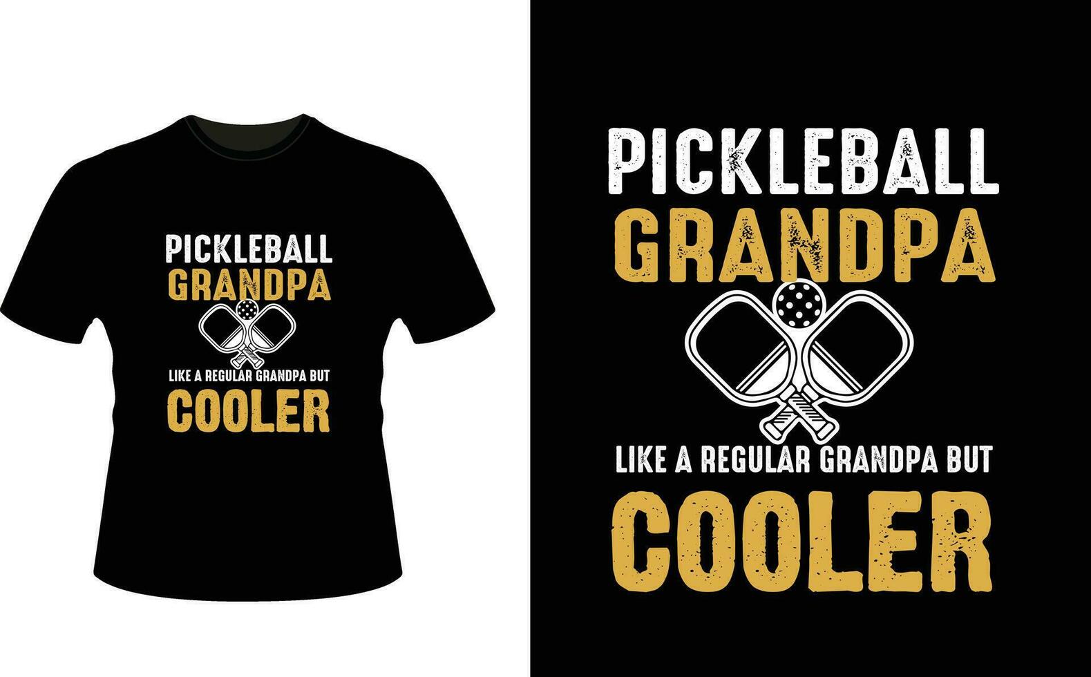 Pickleball Grandpa Like a Regular Grandpa But Cooler or Grandfather tshirt design or Grandfather day t shirt Design vector