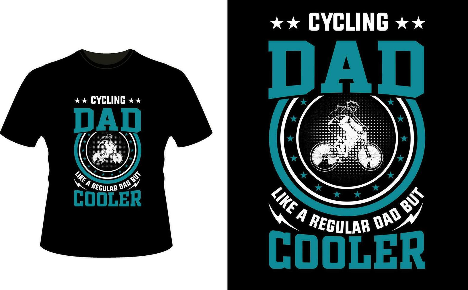 Cycling Dad Like a Regular Dad But Cooler or dad papa tshirt design or Father day t shirt Design vector