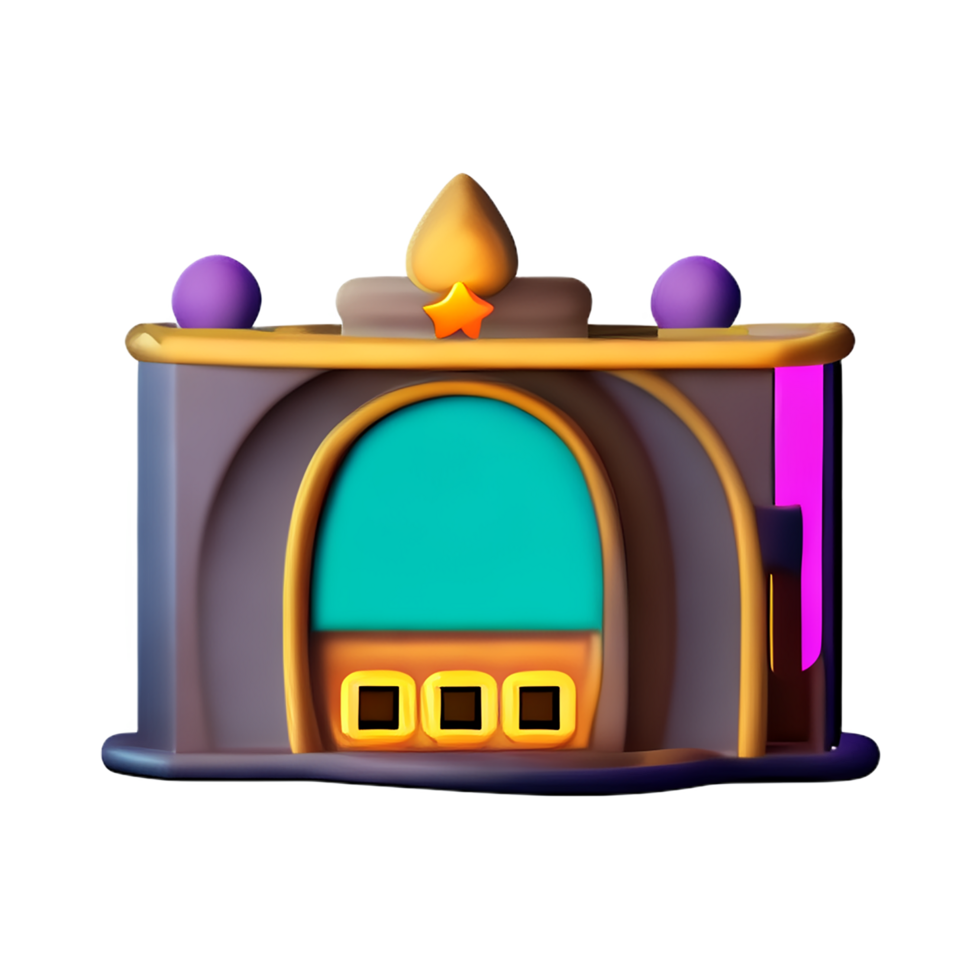 Casino 3d rendering icon illustration png