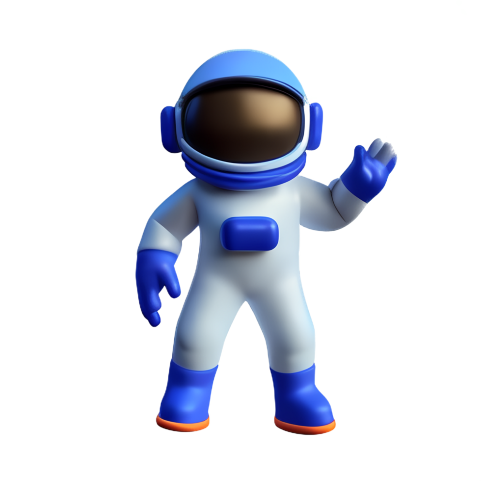 astronaut 3d rendering icon illustration png