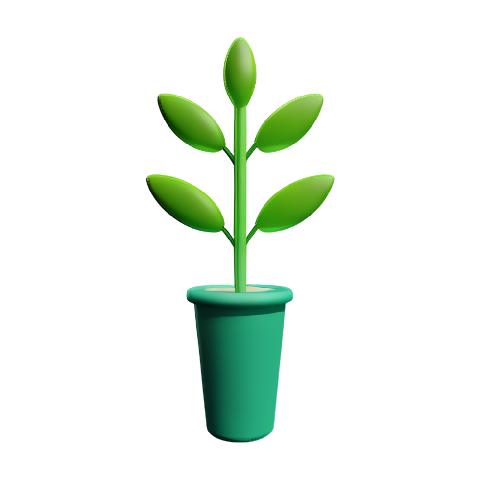 floral 3d icon illustration png