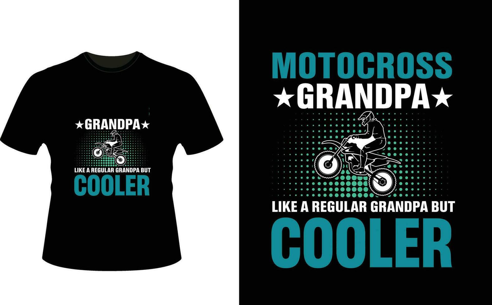 Motocross eran Grandpa Like a Regular Grandpa But Cooler or Grandfather tshirt design or Grandfather day t shirt Design vector