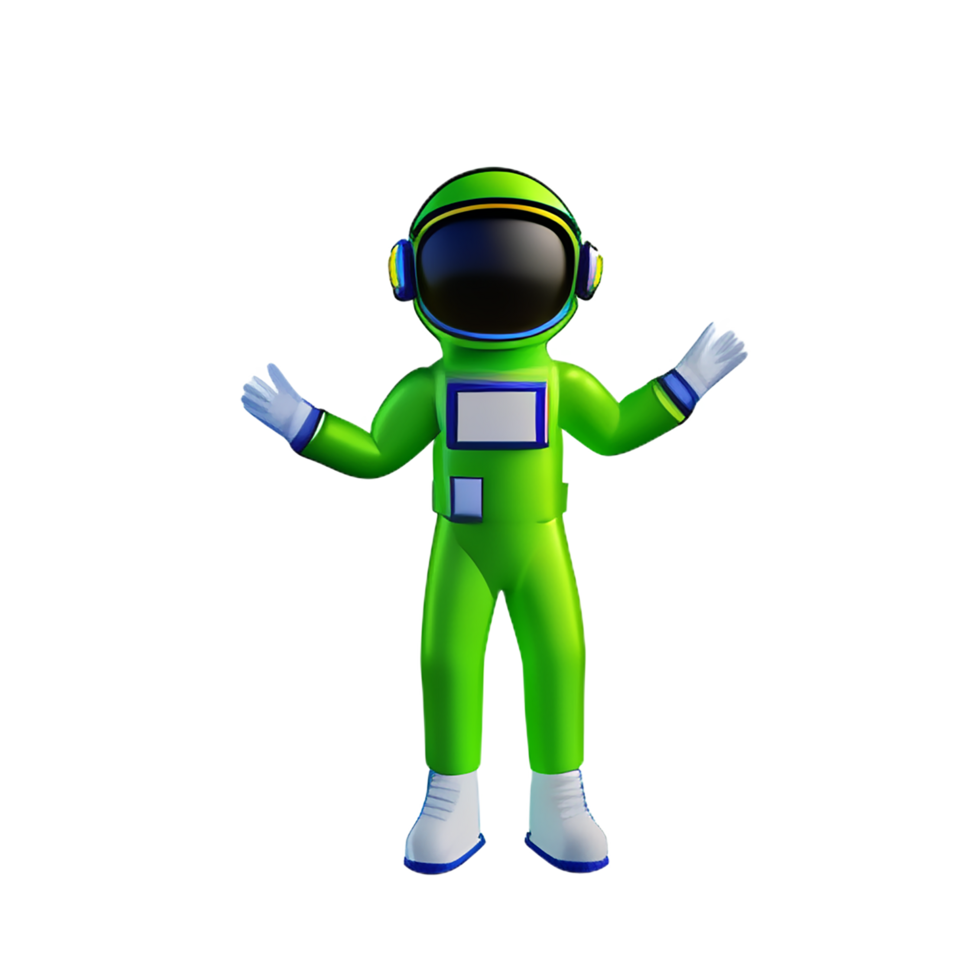 astronauta 3d interpretazione icona illustrazione png