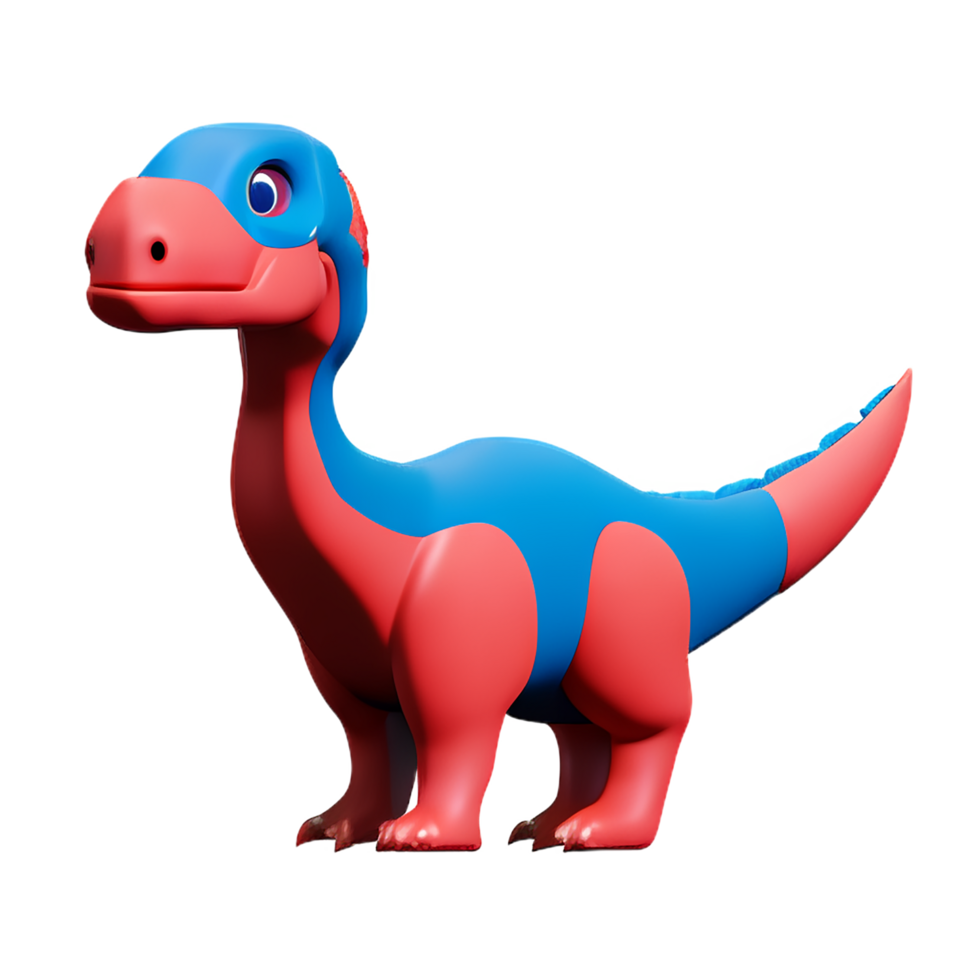 dinosaur 3d rendering icon illustration png