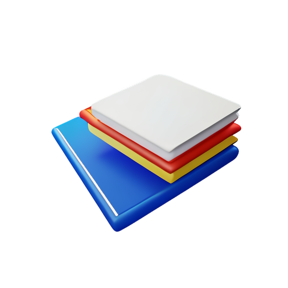 book 3d icon illustration png