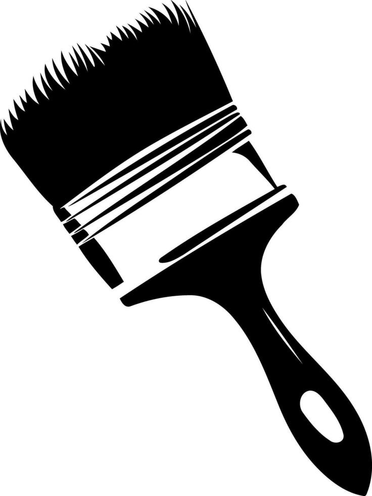 painting object paintbrush black and white 28210719 Vector Art at Vecteezy