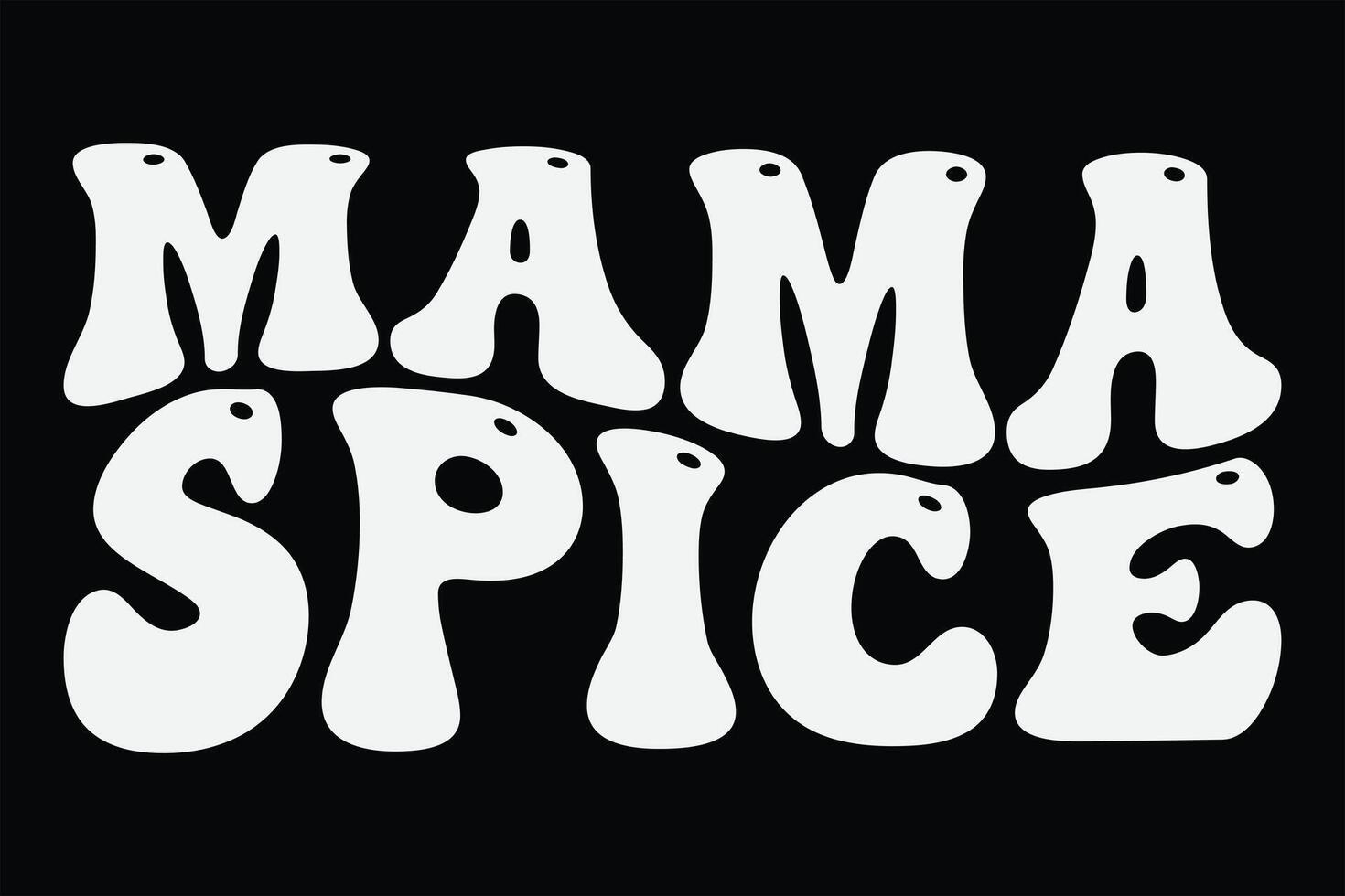 mamá especia gracioso acción de gracias camiseta diseño vector