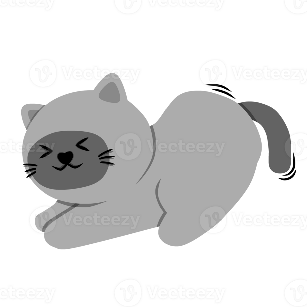 Cute Cat Drawing Graphic png