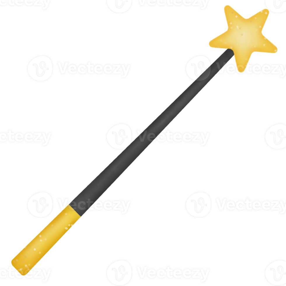 cartoon drawing of wand png
