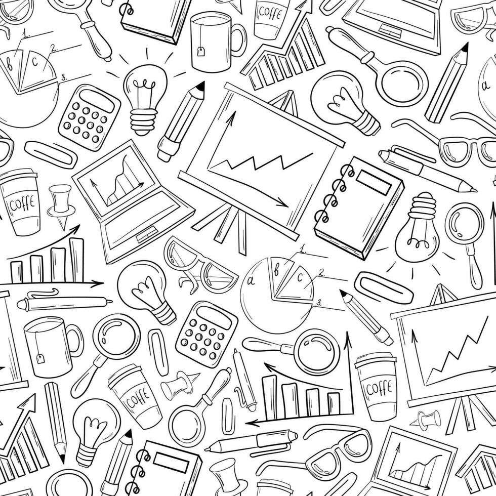 Doodle black and white pattern. The print is made of sloppy elements on the theme of education, work and science. 28211164 Vector Art at Vecteezy doodle-black-and-white-pattern-the-print-is-made-of-sloppy-elements-on-the-theme-of-education-work-and-science-28211164-vector-art-at-vecteezy