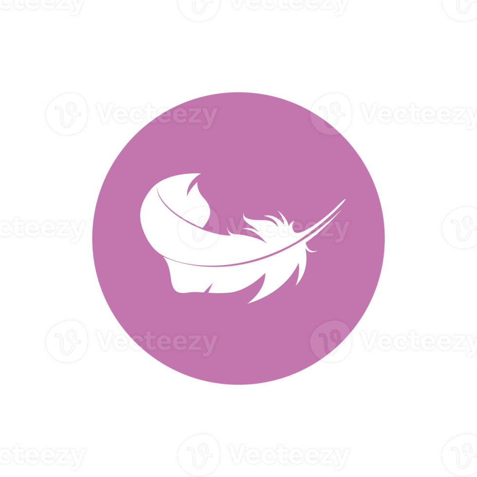 Ultra-soft with feather logo design. Suitable for product label png