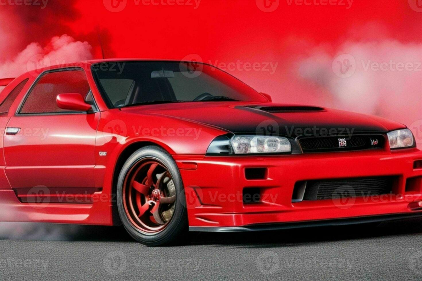 Sport car Nissan Skyline GTR R32 JDM. Pro Photo