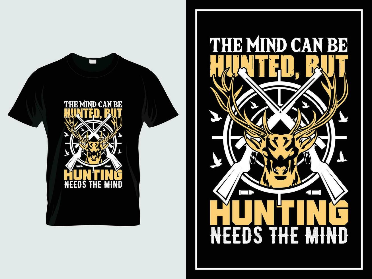 Custom hunting t-shirt design vintage style, hunting typography t-shirt vector