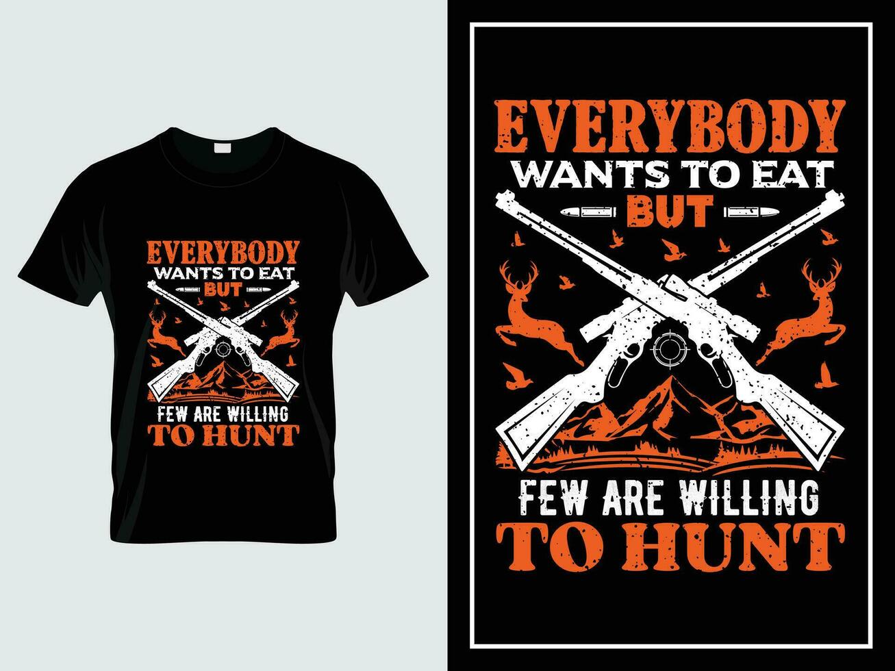Custom hunting t-shirt design vintage style, hunting typography t-shirt vector