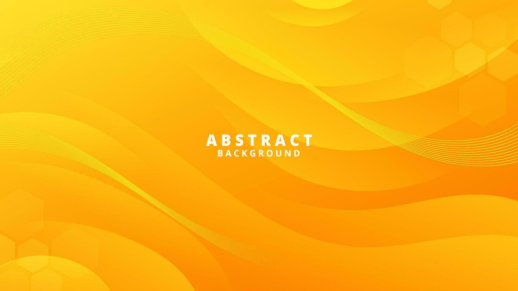 Abstract Gradient yellow liquid Wave Background vector