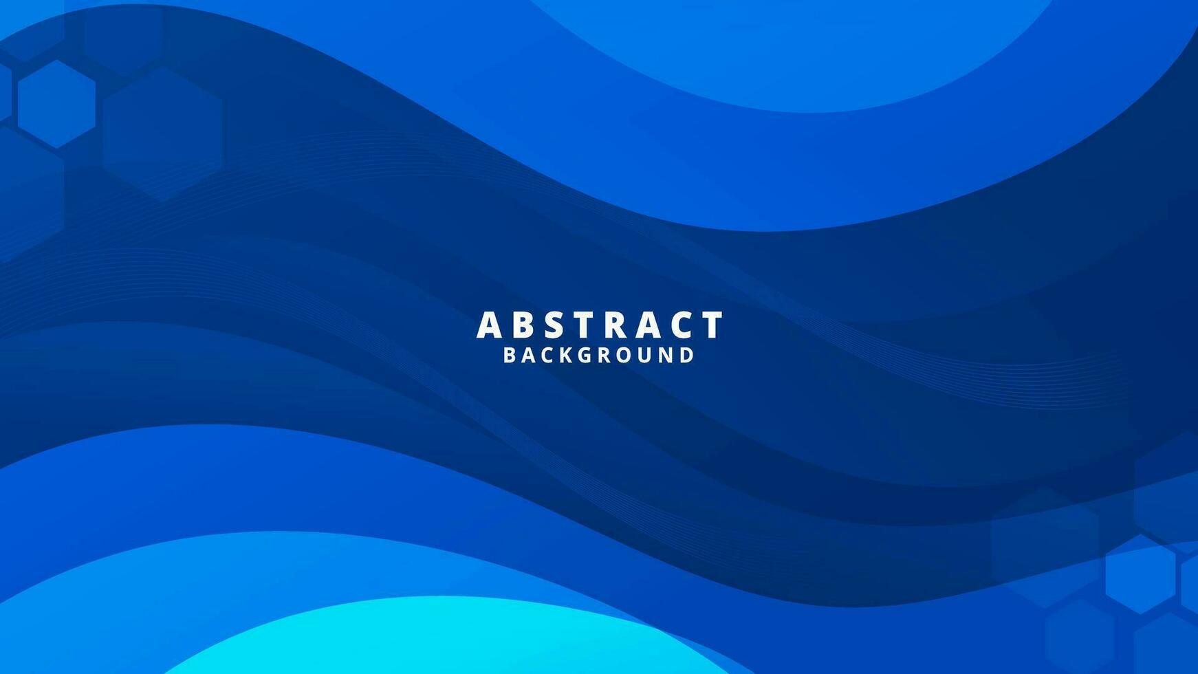 Abstract Gradient Blue liquid Wave Background vector