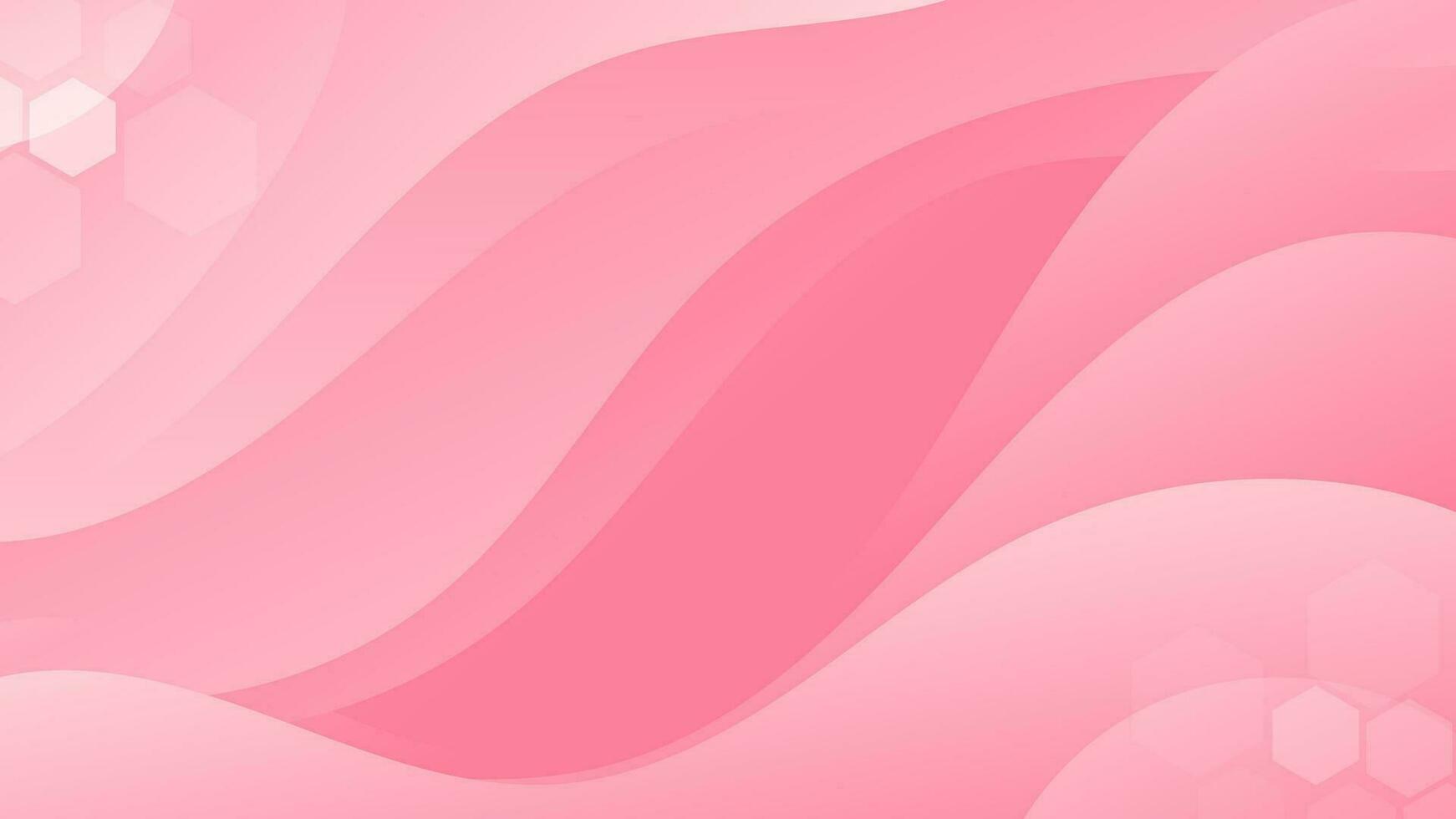 Abstract Gradient pink liquid Wave Background vector