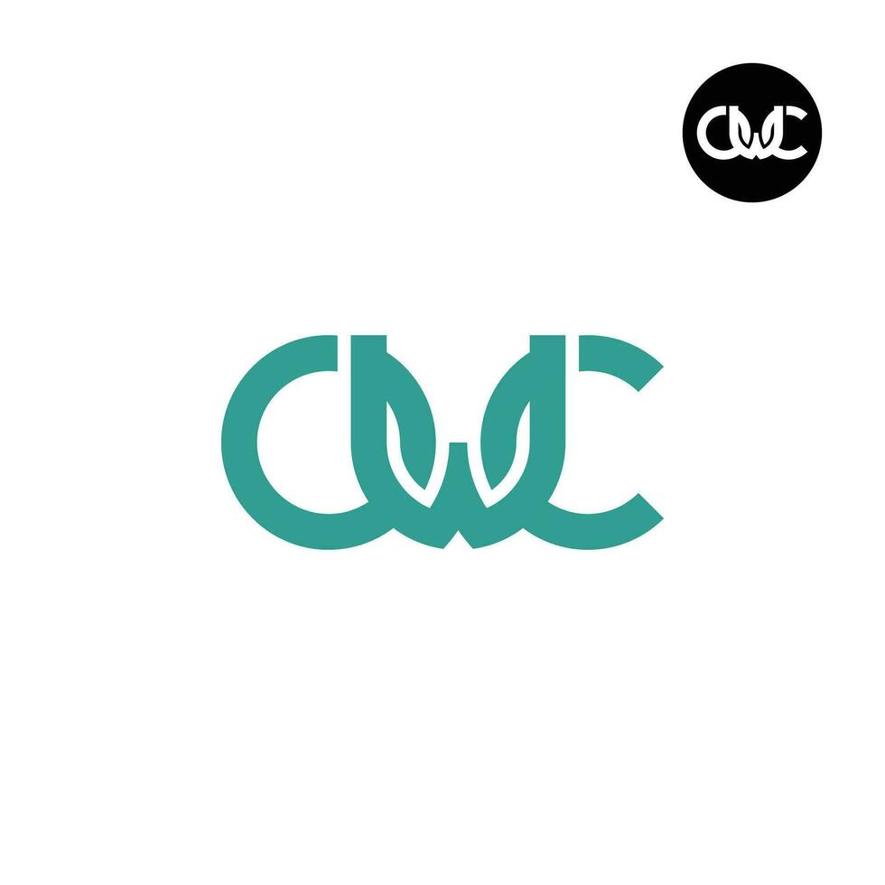 letra owc monograma logo diseño vector