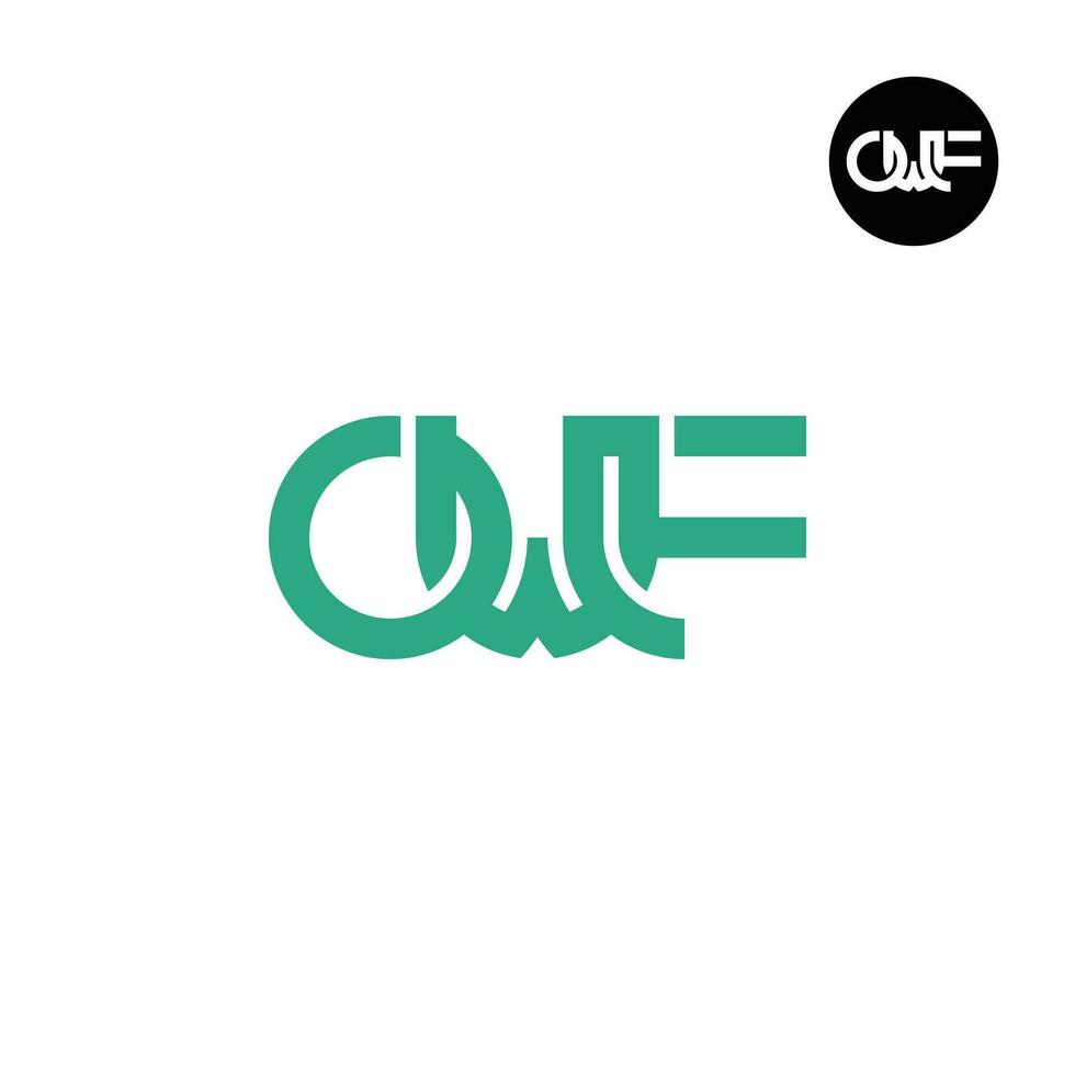 Letter OWF Monogram Logo Design vector