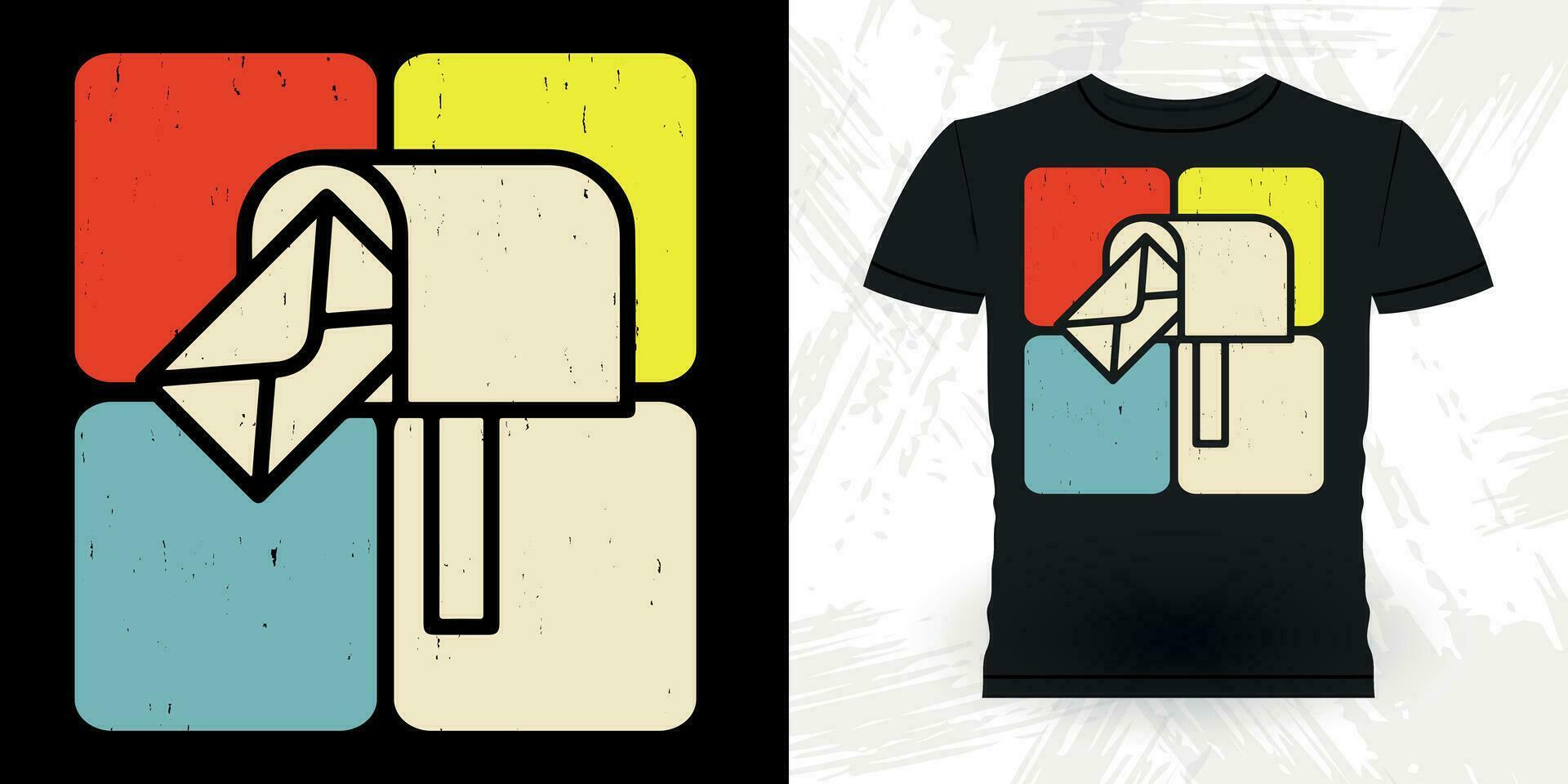 Funny Mailman Mail Retro Vintage Postal Worker T-shirt Design vector