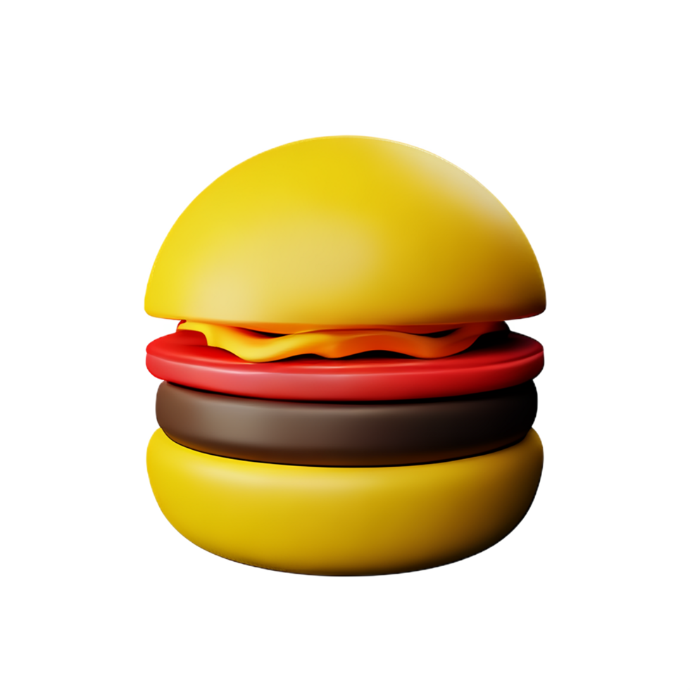 burger 3d icon illustration png