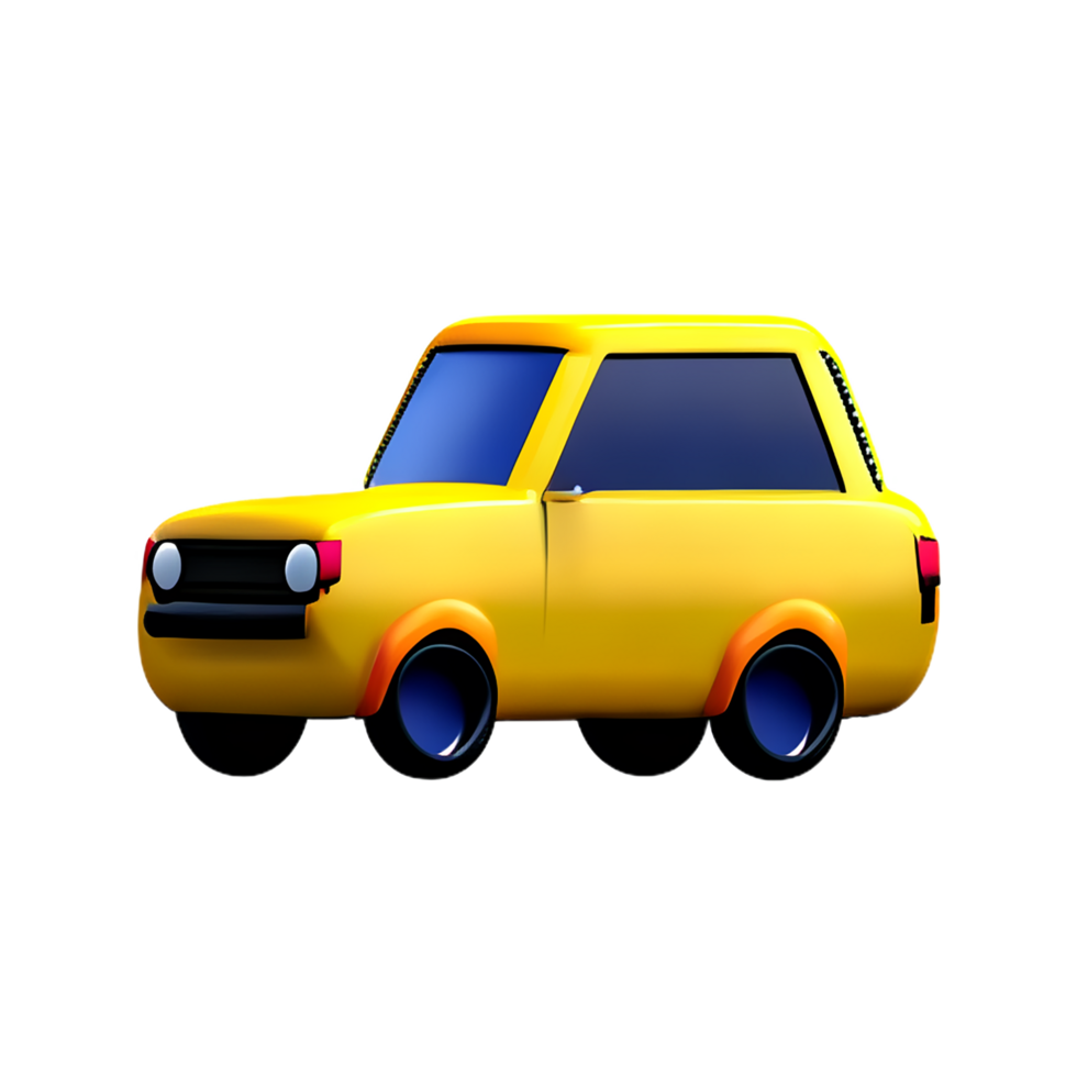 coche 3d ilustración icono png